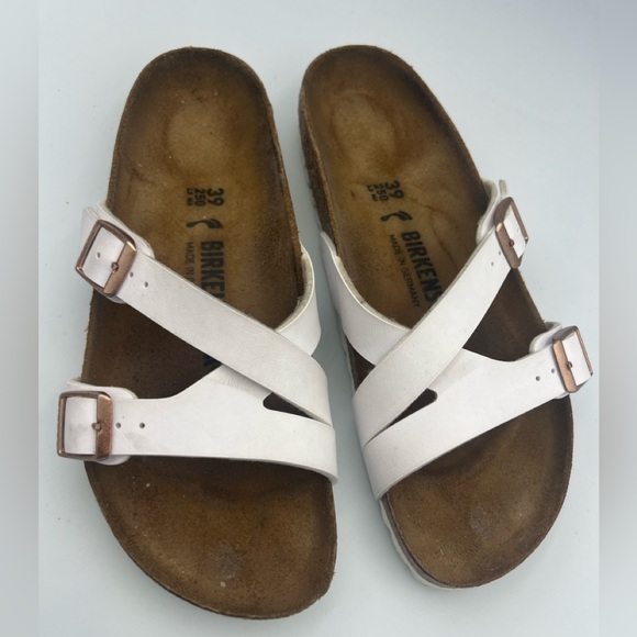Birkenstock Women’s Yao Balance White Sandals EUR 39 (narrow) Pre-Loved - Picture 2 of 11